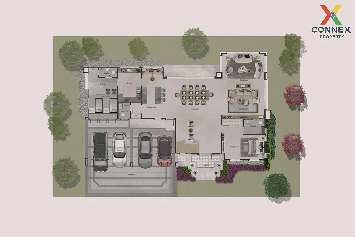 ขายบ้าน  ณริณสิริ กรุงเทพกรีฑา MRT-ลำสาลี (สายสีเหลือง) สะพานสูง  2