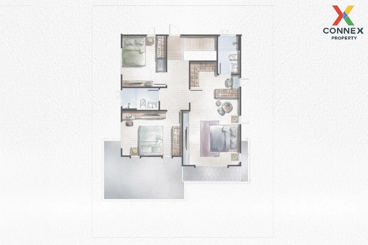 For Sale House , Habitia Chaiyapruek - Wongwaen , Bang Bua Thong  3