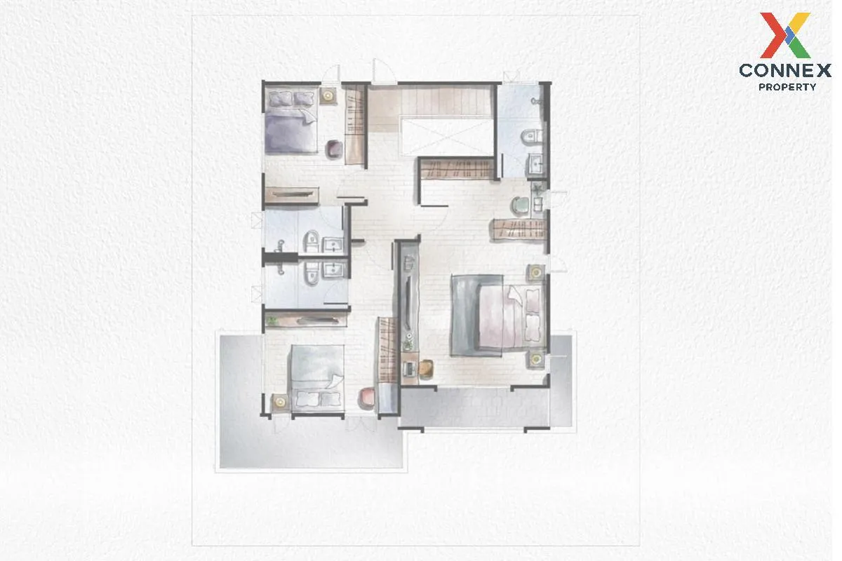 For Sale House , Habitia Chaiyapruek - Wongwaen , Bang Bua Thong  3