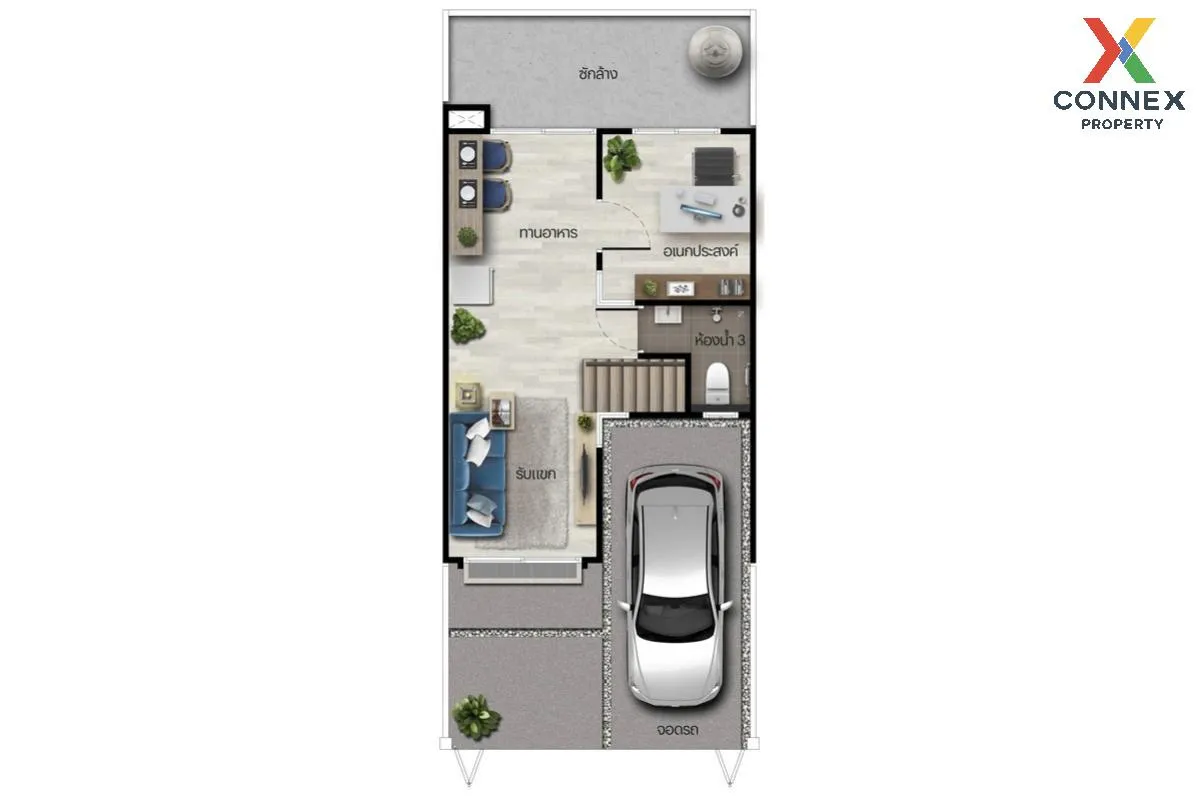 ขายทาวน์เฮ้าส์/ทาวน์โฮม  อณาสิริ ศรีนครินทร์ - แพรกษา BTS-ศรีนคริ 2