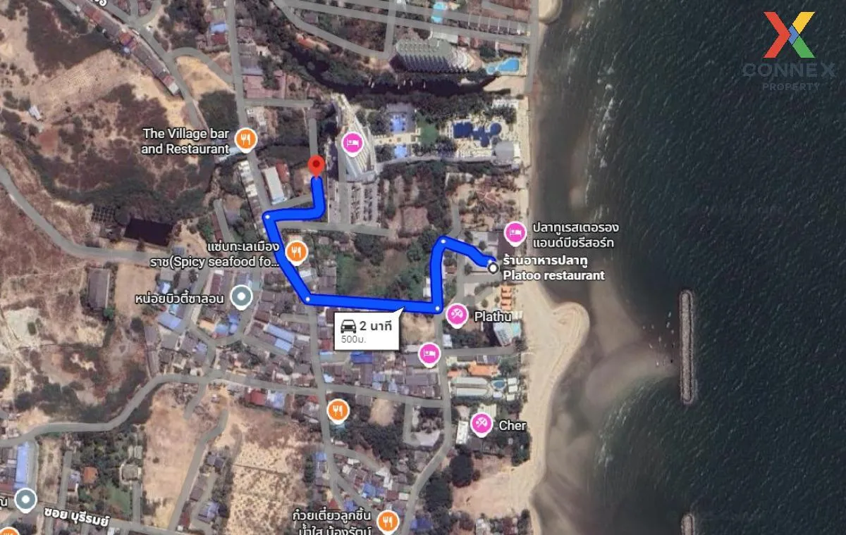 Land for sale, 354 sq. wah, near Cha-am Beach, Phetchaburi, CX-13