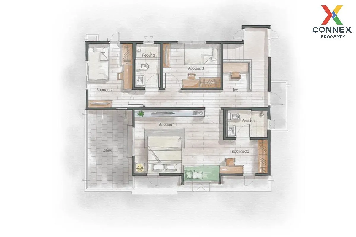 ขายบ้าน  สราญสิริ ประชาอุทิศ 90 บ้านคลองสวน พระสมุทรเจดีย์ สมุทรป 3