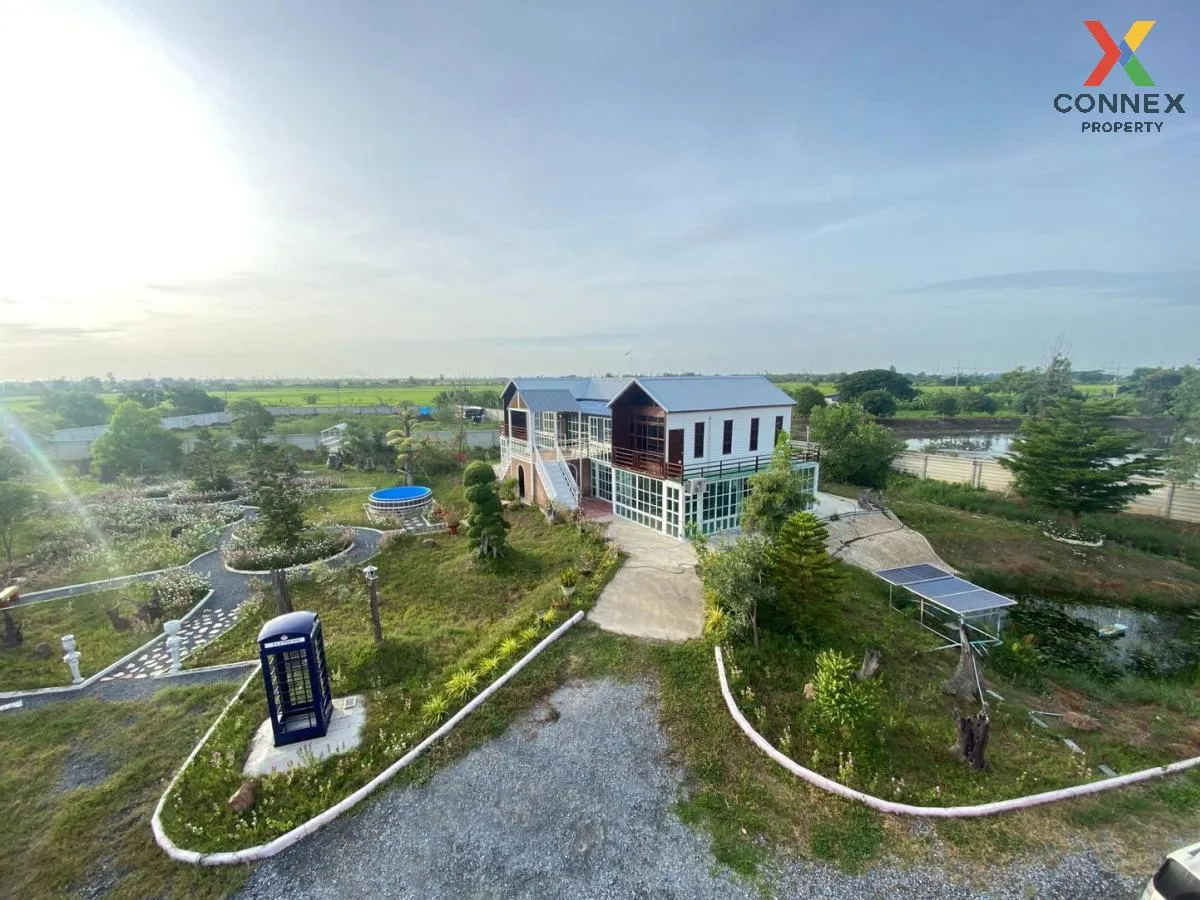 ขายบ้านสไตล์ยุโรป วิวธรรมชาติ พื้นที่กว้าง 4 ไร่  อ.บางเลน  นครปฐ