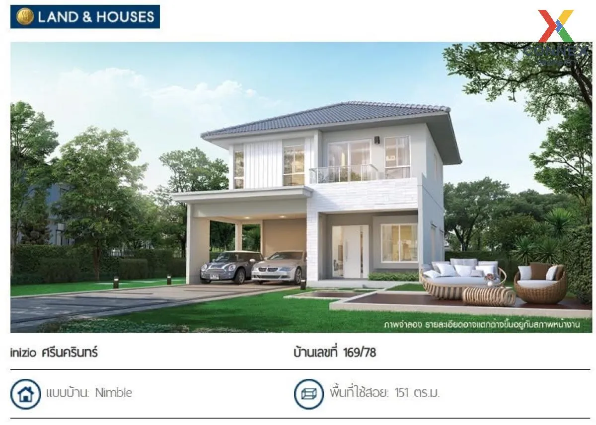 ขายบ้าน  อินนิซิโอ ศรีนครินทร์ บางเมือง เมืองสมุทรปราการ สมุทรปรา