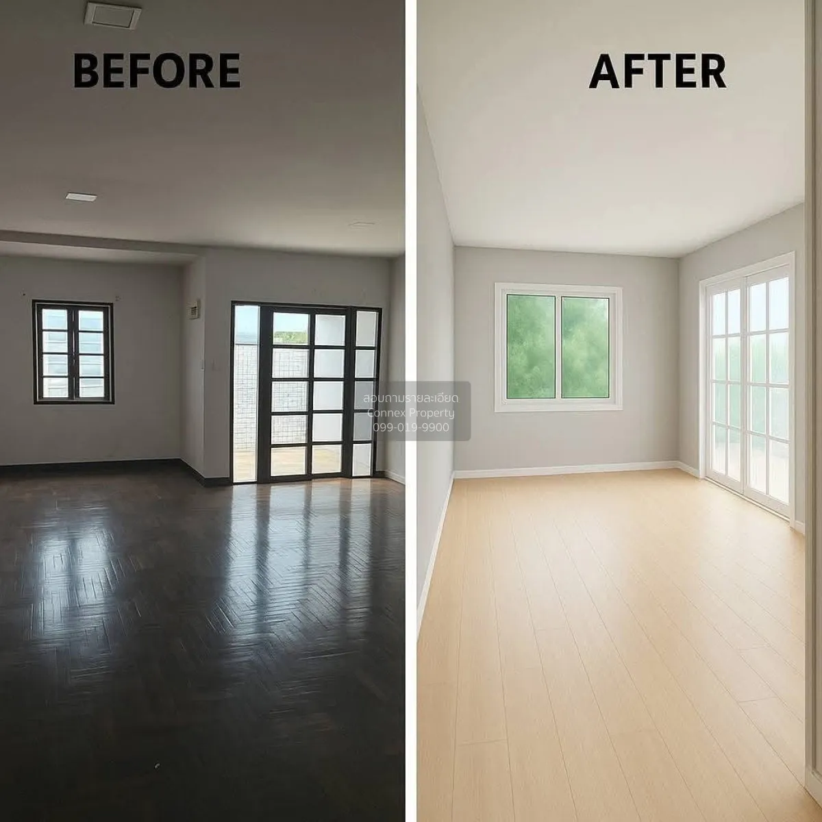 For Sale 2-storey townhouse, newly renovated, Lat Phrao 101, cent