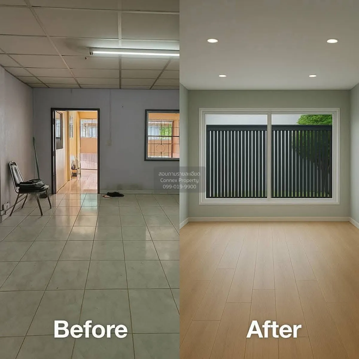 For Sale 2-storey townhouse, newly renovated, Lat Phrao 101, cent