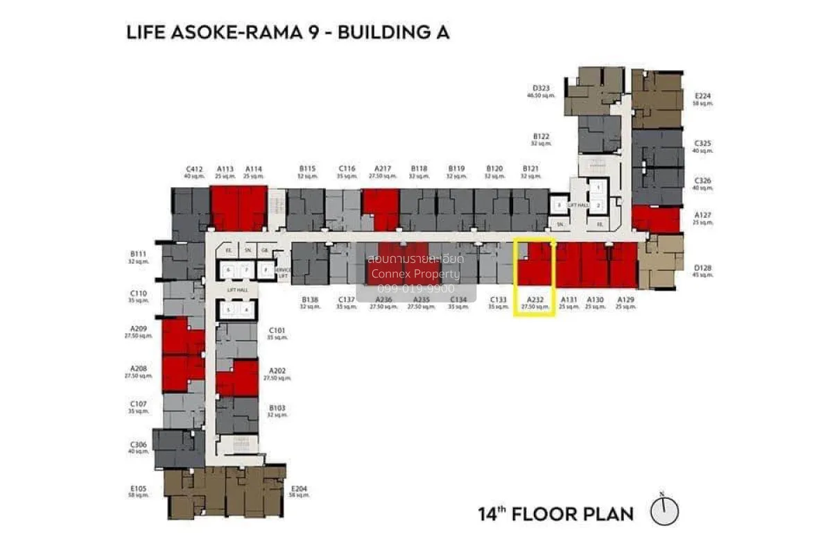 ขายคอนโด  ไลฟ์ อโศก - พระรามเก้า MRT-พระราม 9 มักกะสัน เขต ราชเทว