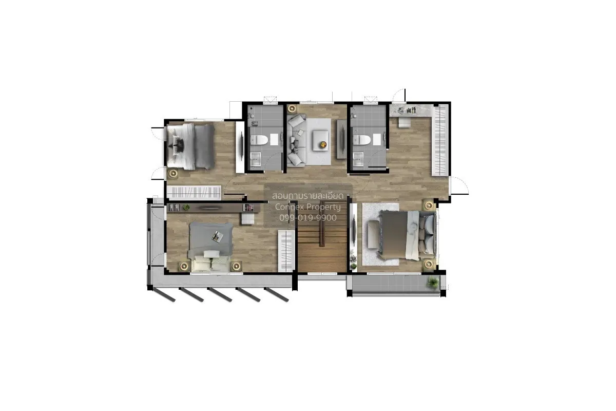 ขายบ้าน  เซนโทร บางนา - กิ่งแก้ว ราชาเทวะ บางพลี สมุทรปราการ CX-1 3