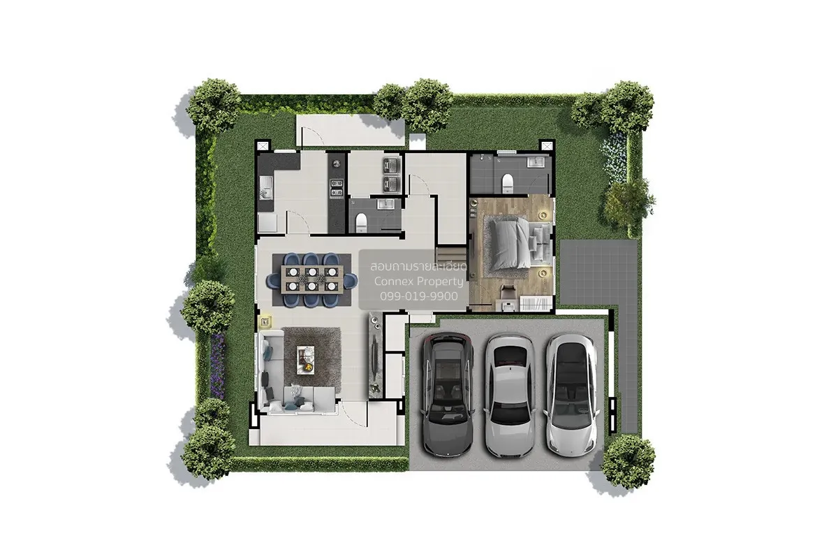 ขายบ้าน  โมเดน รามอินทรา - หทัยราษฎร์ บางชัน เขต คลองสามวา กรุงเท 2