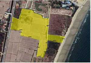 For Sale Prime Beachfront Land for Sale : 42-2-78 Rai at Phet Beach, Phetchaburi , CX-141342