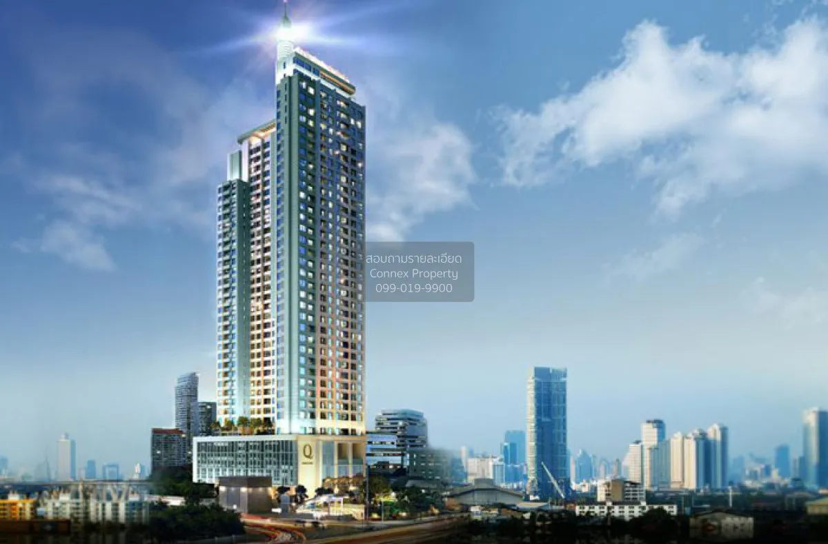 เช่าคอนโด  คิว อโศก วิวสวย ชั้นสูง MRT-เพชรบุรี มักกะสัน เขต ราชเ