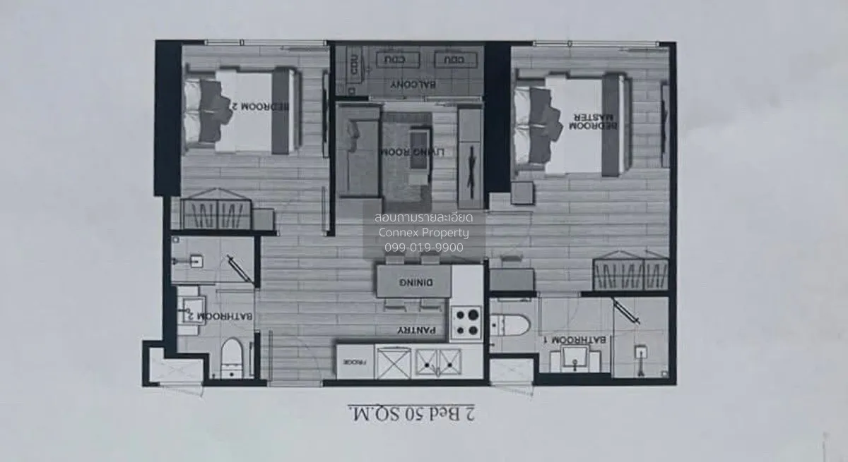 For Sale Condo , The Politan Rive , high floor , MRT-Phra Nang Kl