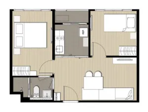 For Sale Condo , Elio Del Moss Phahonyothin 34 , BTS-Kasetsart University , Sena Nikhom , Chatuchak , Bangkok , CX-143481