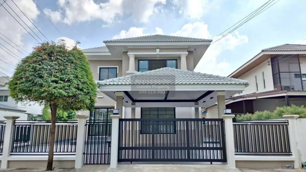 ขายบ้าน  กาญจนาลักษณ์ 3 ห้องมุม รีโนเวทใหม่ บางคูเวียง บางกรวย กร 1