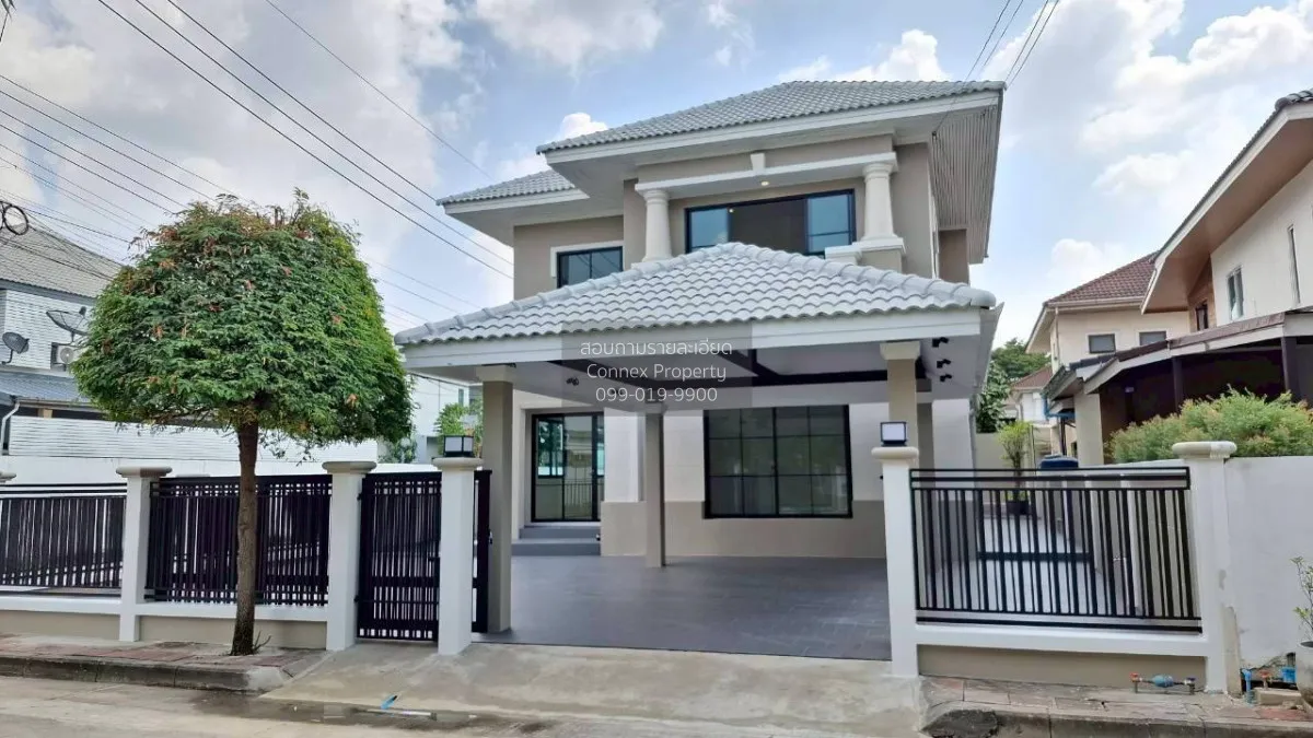 ขายบ้าน  กาญจนาลักษณ์ 3 ห้องมุม รีโนเวทใหม่ บางคูเวียง บางกรวย กร 2