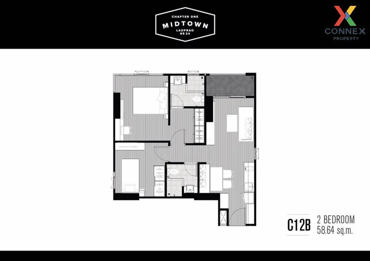 FOR SALE condo , Chapter One Midtown Ladprao 24 , BTS-Ha Yaek Lat