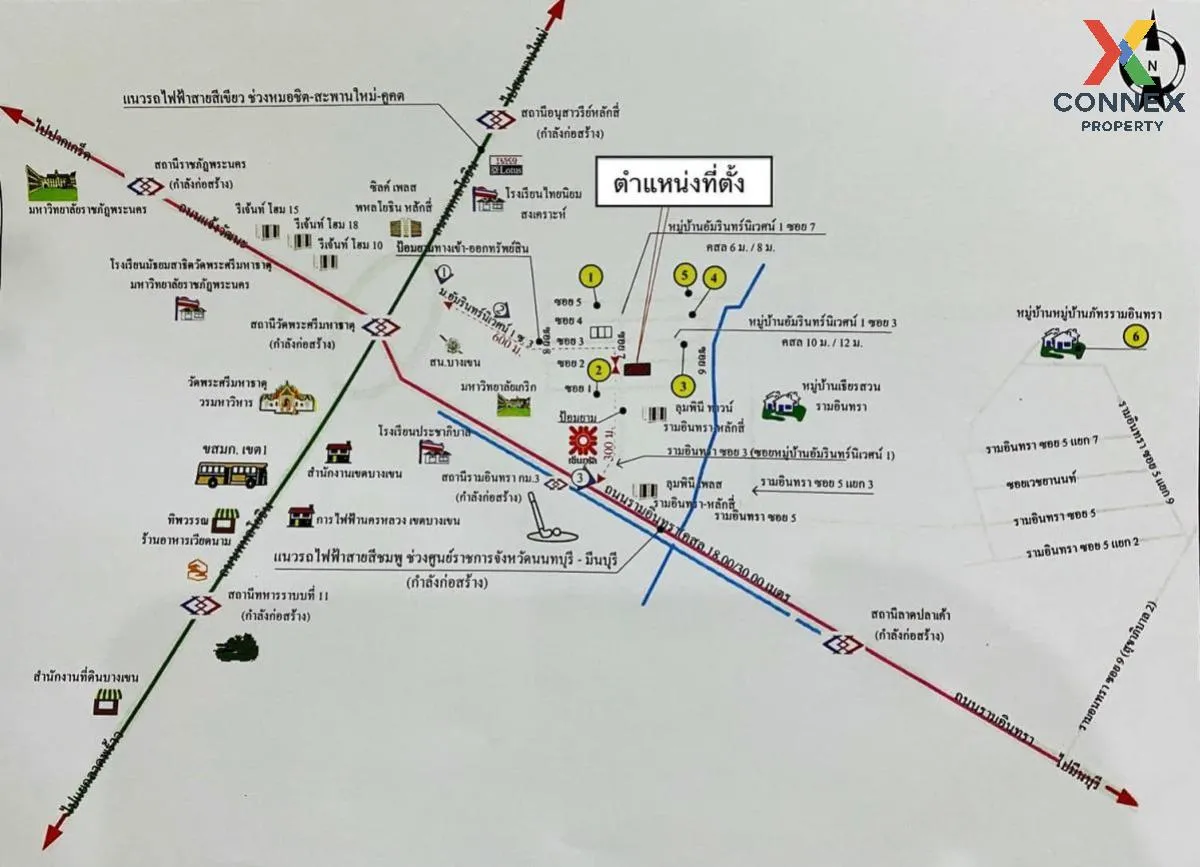 ขายบ้าน  อัมรินทร์นิเวศน์ 1 อนุสาวรีย์ เขต บางเขน กรุงเทพ CX-9127