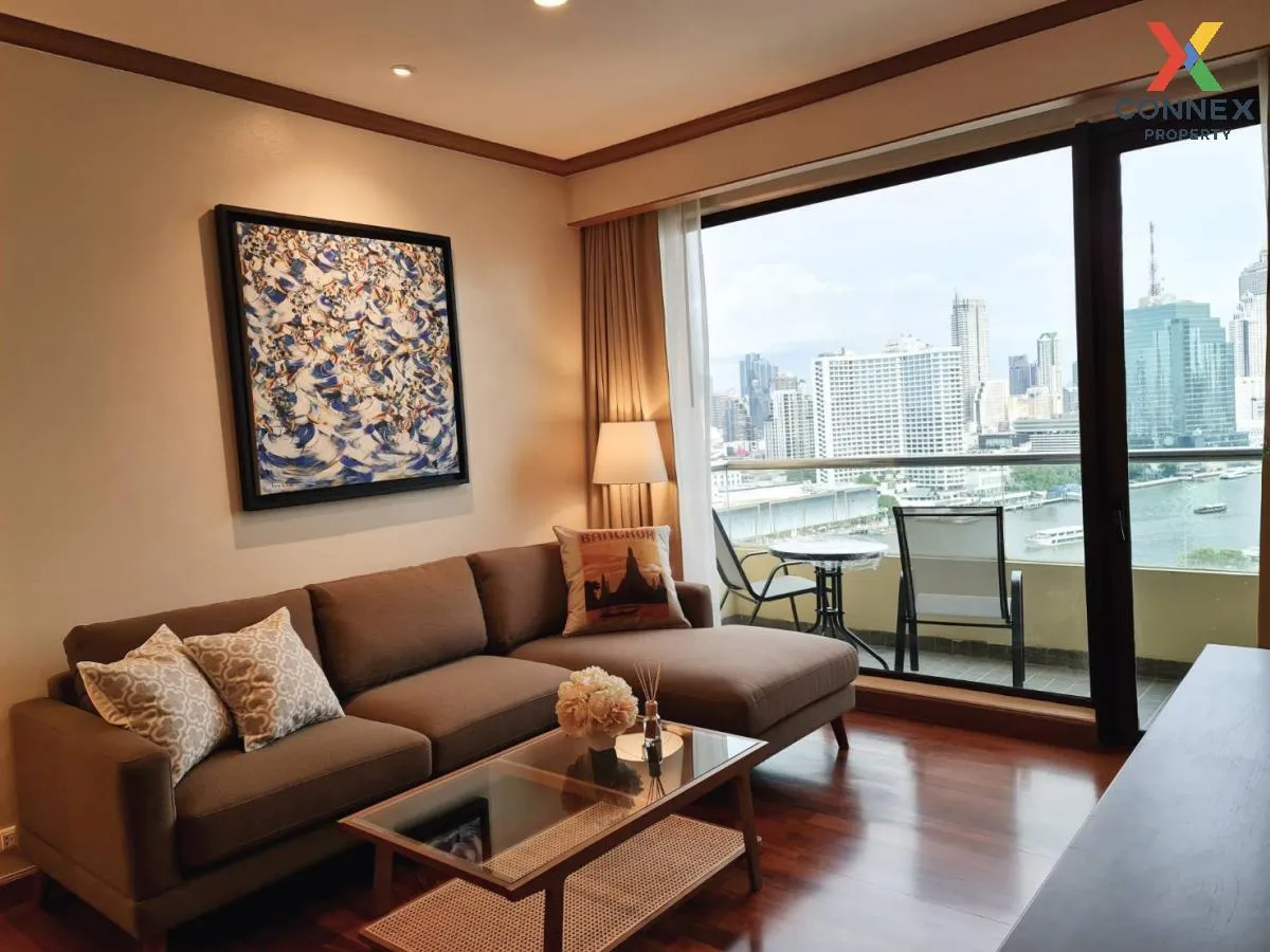 For Rent Condo , Baan Chao Praya , river view , BTS-Khlong San , 