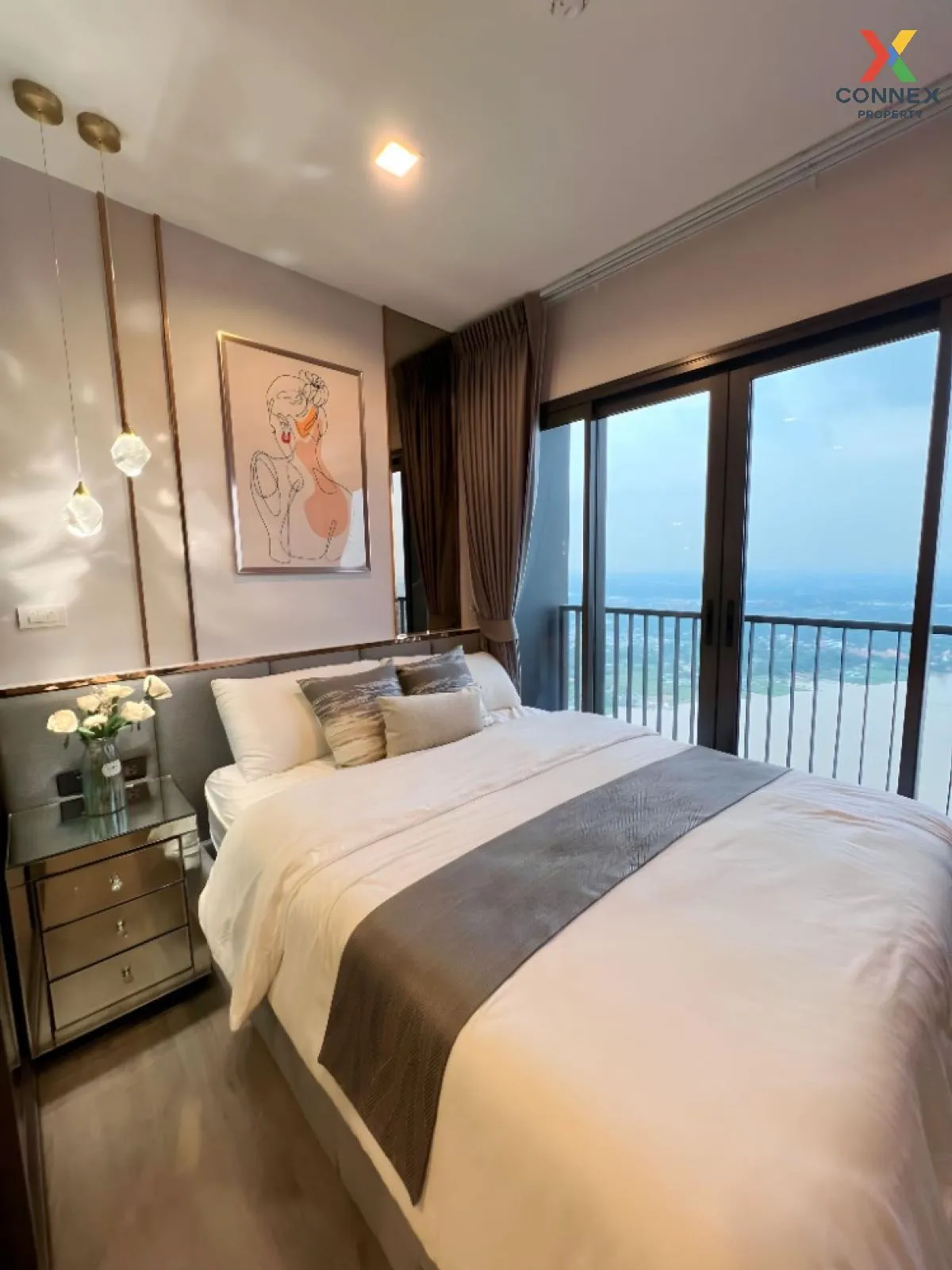 เช่าคอนโด  เดอะ โพลิแทน อควา ชั้นสูง วิวแม่น้ำ MRT-สะพานพระนั่งเก