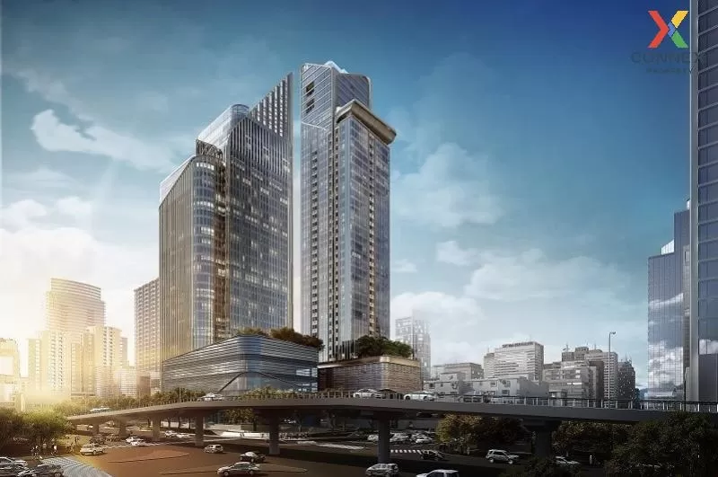 FOR RENT condo , The Esse at Singha Complex , MRT-Phetchaburi , B