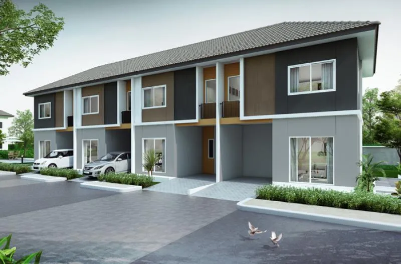 ขายทาวน์เฮ้าส์/ทาวน์โฮม  บ้านพฤกษา 121 สหพัฒน์ - แหลมฉบัง 2 ห้องม