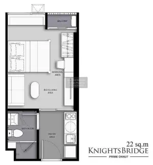 For Sale Condo , Knightsbridge Prime Onnut , nice view , high floor , BTS-On Nut , Phra Khanong , Watthana , Bangkok , CX-124039