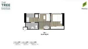 ขายคอนโด  เดอะ ทรี หัวหมาก อินเตอร์เชนจ์ หัวหมาก เขต บางกะปิ กรุงเทพ CX-135801