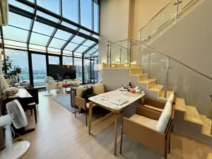 For Sale Condo , M Jatujak , Duplex , corner unit , BTS-Saphan Khwai , Lat Yao , Chatuchak , Bangkok , CX-140775