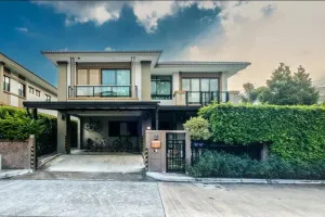 For Sale House , Passorn Prestige Bangna-Suvarnabhumi , corner unit , wide frontage , newly renovated , Racha Thewa , Bang Phli , Samut Prakarn , CX-142385