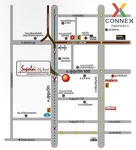 FOR RENT condo , Supalai City Resort Bearing Station Sukhumvit 10