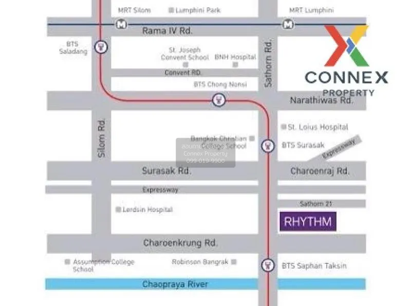 FOR RENT condo , RHYTHM Sathorn-Narathiwas , Duplex , nice view ,