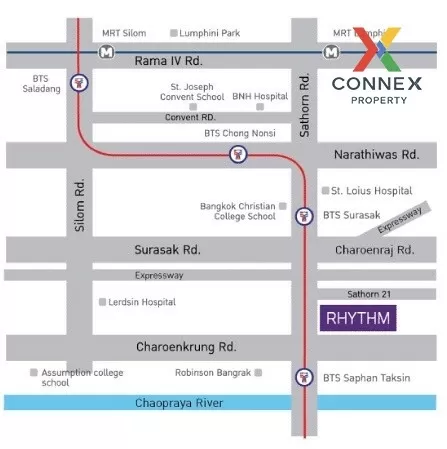 FOR RENT condo , RHYTHM Sathorn-Narathiwas , Duplex , nice view ,