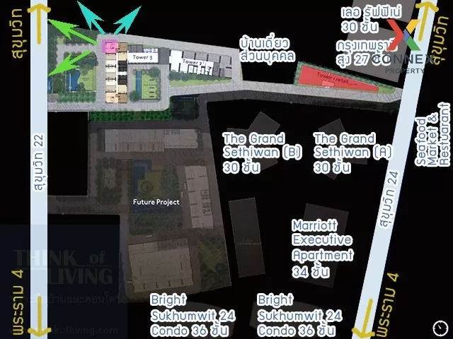 FOR SALE condo , Park Origin Phrom Phong , Duplex , high floor , 