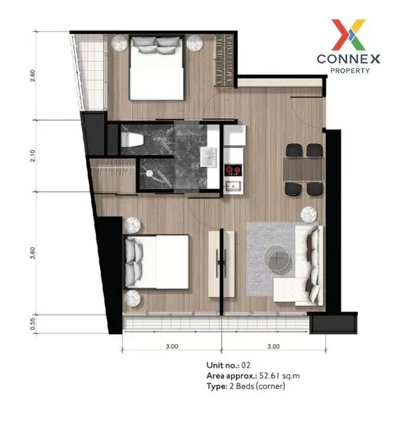 FOR SALE condo , Park Origin Phrom Phong , Duplex , high floor , 
