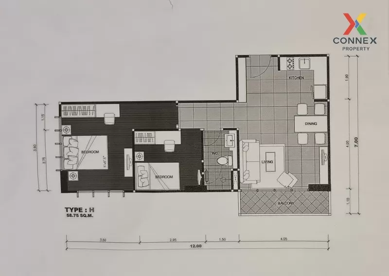 FOR SALE condo , Wish @ Samyan , Duplex , high floor , MRT-Sam Ya 4