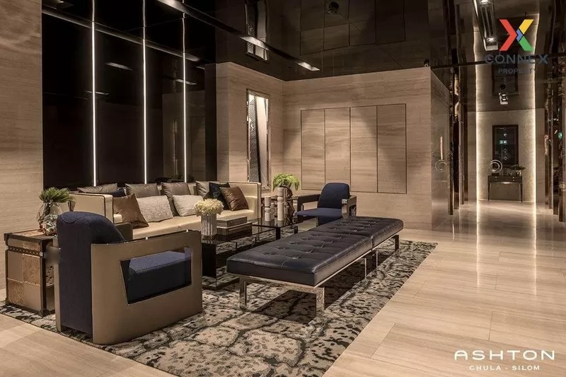 FOR RENT condo , Ashton Chula-Silom , Duplex , high floor , MRT-S