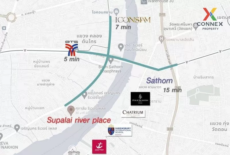 ขาย คอนโด วิวสวย Supalai River Place Charoennakorn  เจริญนคร บางล