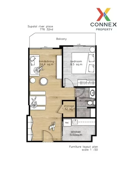 ขาย คอนโด วิวสวย Supalai River Place Charoennakorn  เจริญนคร บางล