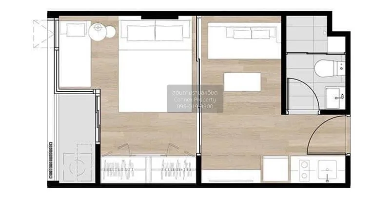 FOR RENT condo , Brown Condo Phahol - Sapanmai , Duplex , wide fr