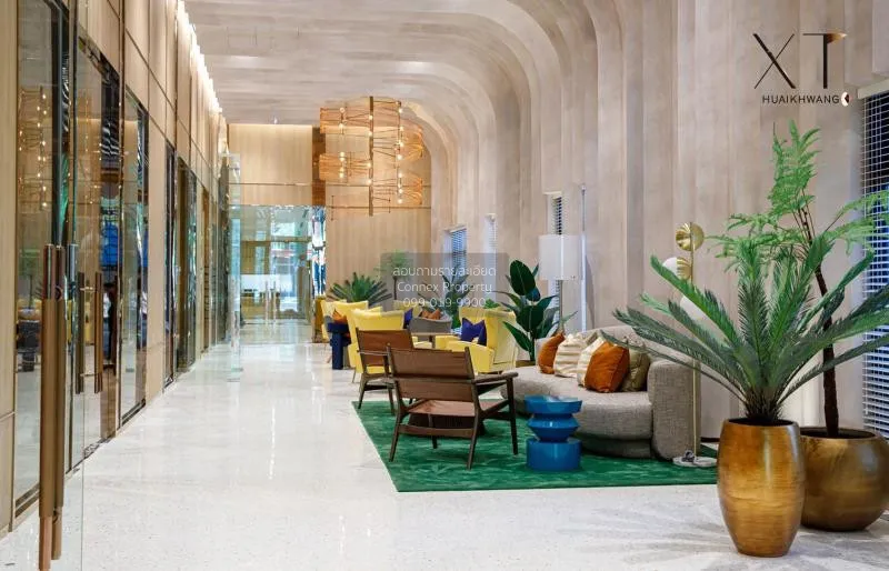 FOR RENT condo , XT Huaikhwang , Duplex , nice view , MRT-Huai Kh