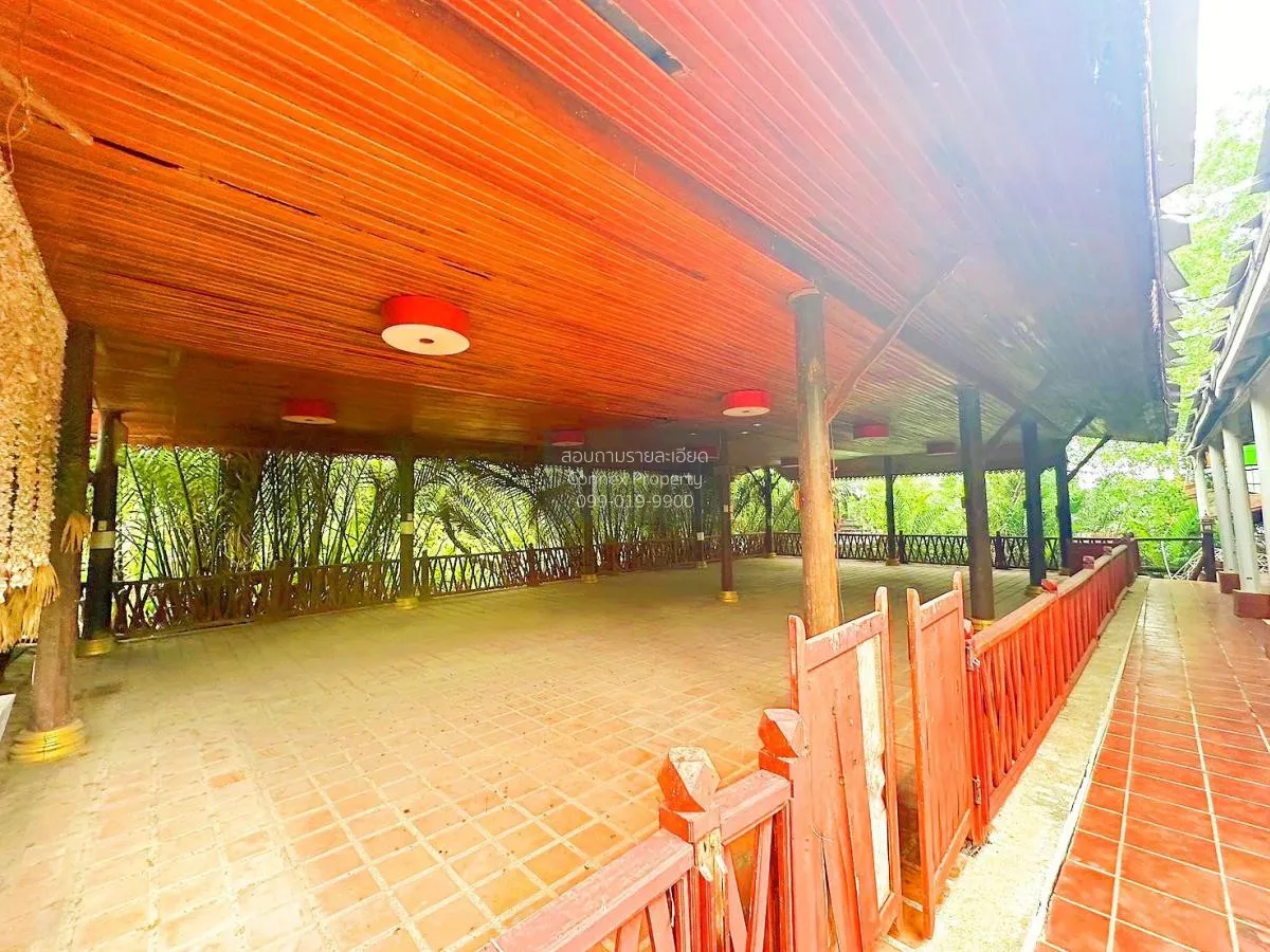 ขายรีสอร์ท ติดแม่น้ำแม่กลอง สมุทรสงคราม ใกล้วัดจุฬามณี วิวแม่น้ำ 