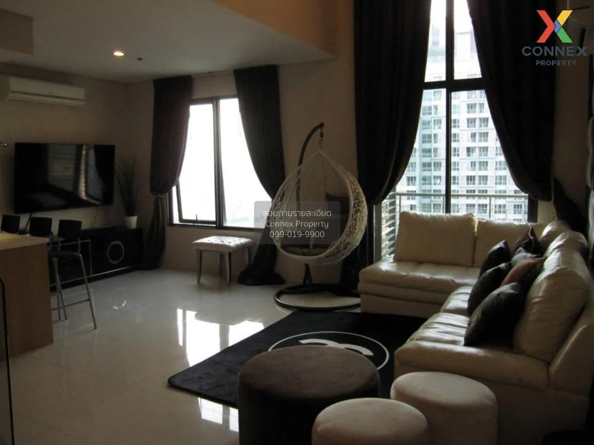 For Rent Condo , Villa Asoke , Duplex , MRT-Phetchaburi , Makkasa 1