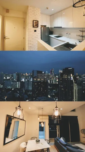 For Sale Condo , Villa Rachatewi , Duplex , nice view , high floor , wide frontage , newly renovated , BTS-Ratchathewi , Thanon Phyathai , Rat Thewi , Bangkok , CX-104106