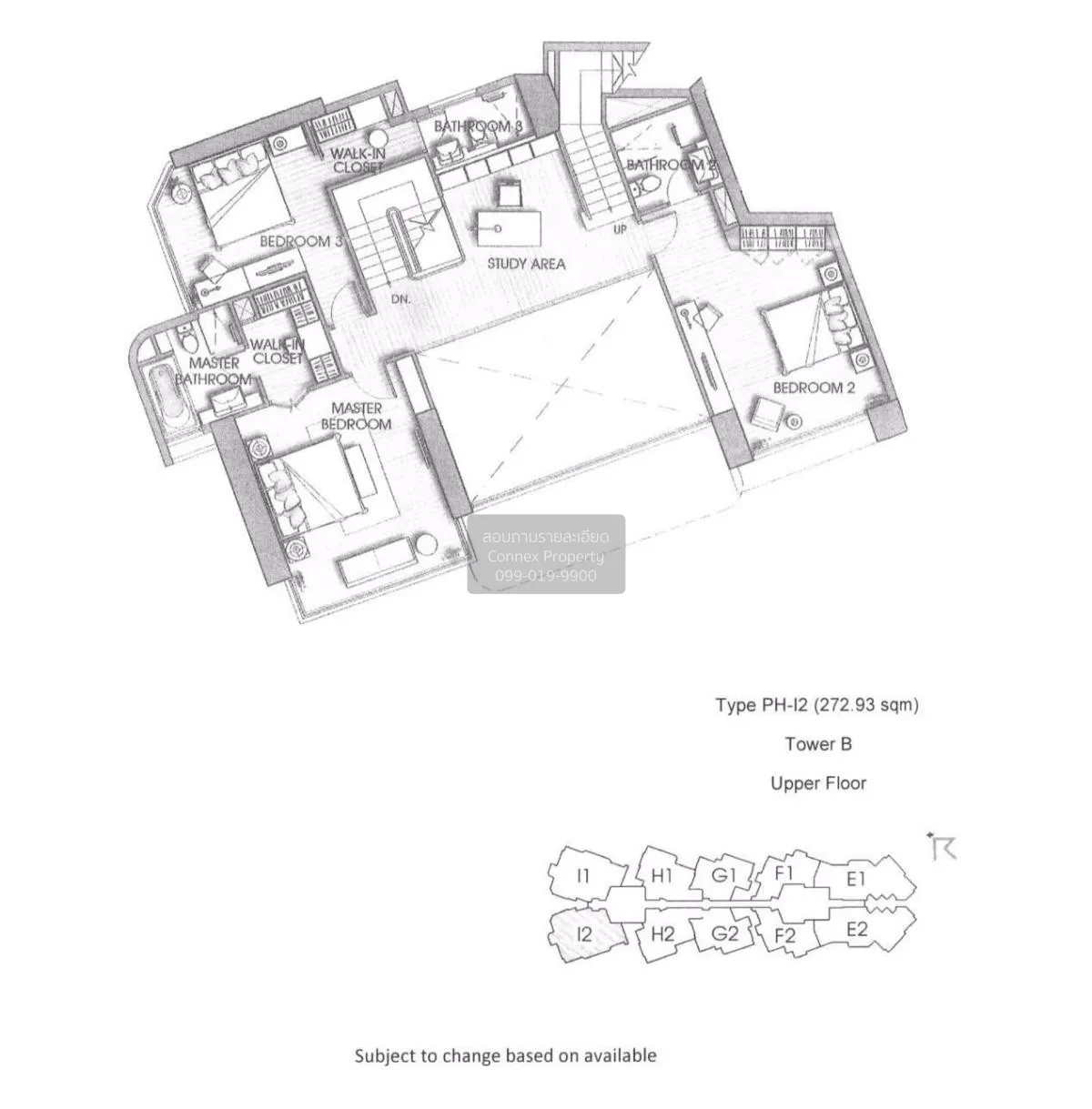 ขายคอนโด  วอร์เตอร์มาร์ค เจ้าพระยา ริเวอร์ ดูเพล็กซ์ เพนท์เฮ้าส์  3
