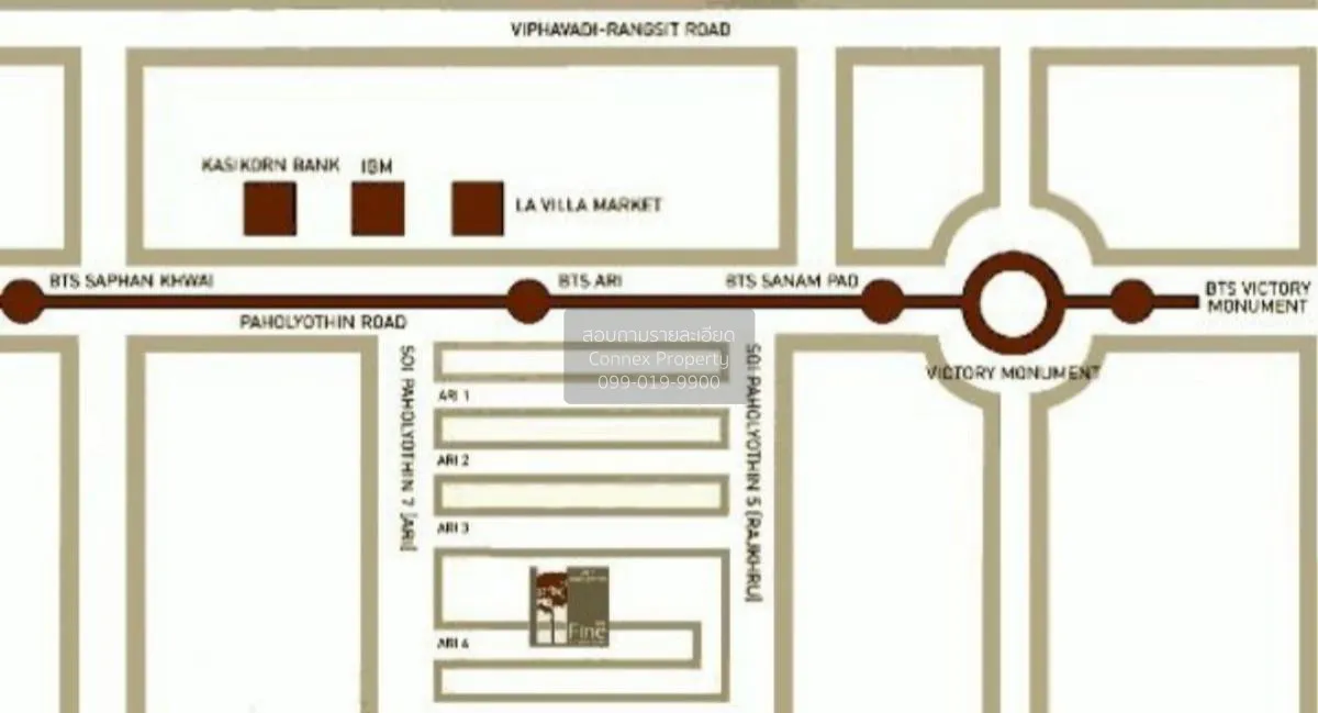 ขายคอนโด  เดอะฟายน์ บาย ฟายน์โฮม อารีย์ 4 - พหลโยธิน  หน้ากว้าง ส