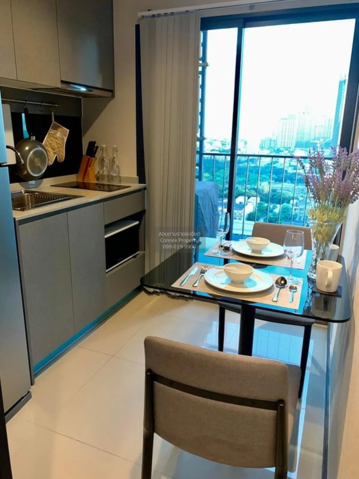 FOR RENT condo , Ideo Sukhumvit 93 , nice view , high floor , BTS 3