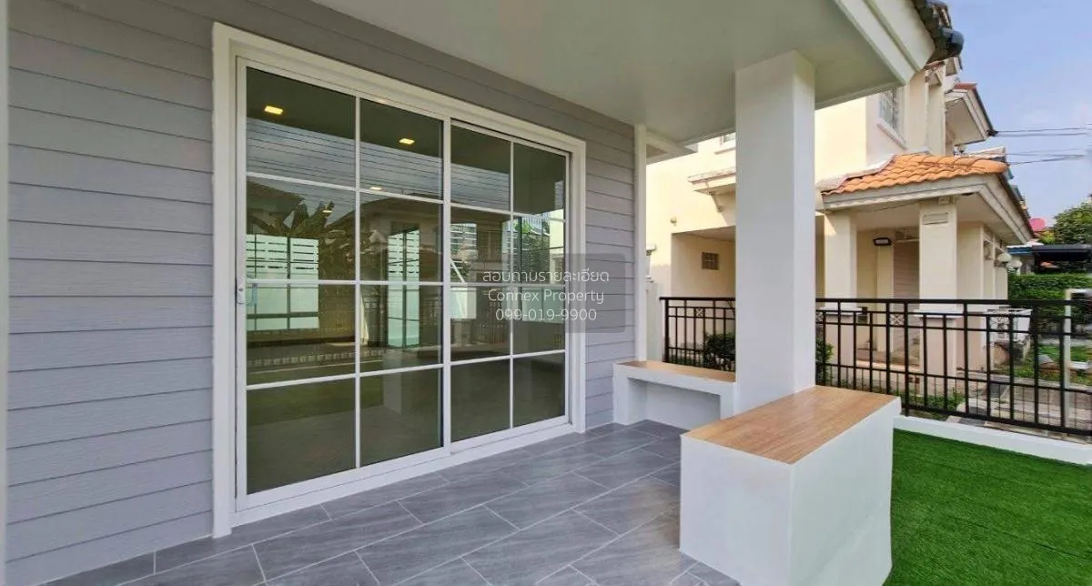 For Sale House , Manthana Ratchapruek Village , wide frontage , n