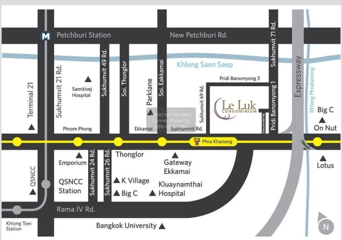 For Rent Condo , Le Luk Condo , newly renovated , BTS-Phra Khanon