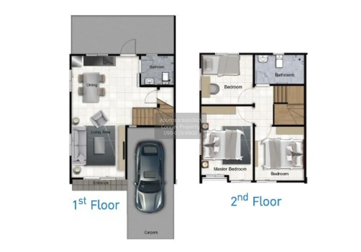 ขายทาวน์เฮ้าส์/ทาวน์โฮม  บ้านพฤกษา ราชพฤกษ์-345 บางคูวัด เมืองปทุ 2
