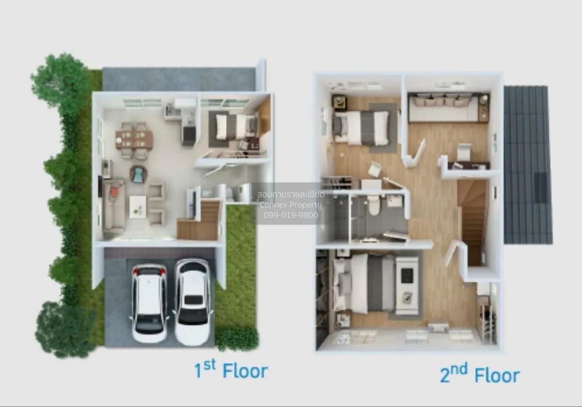 ขายทาวน์เฮ้าส์/ทาวน์โฮม  บ้านพฤกษา 153 แอร์พอร์ต - มะลิวัลย์ บ้าน 2